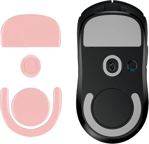 استبدال قدم الماوس kwmobile متوافق مع ملصق التزلج على الجليد Logitech G PRO X Superlight 2 - وردي داكن in Saudi Arabia