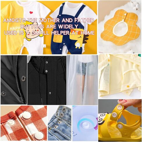 Amogto Air Eye Buckle Resin Metal Four-fit Buckle Dark Press 300pcs Child Female Button Hand Pressure Pliers Installation Tool setSnap Buttons andp Buttons for Sewing and Crafting Leather Snaps in Kuwait