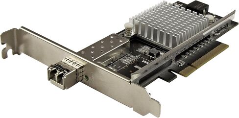 بطاقة شبكة StarTech.com 10G - 1x 10G Open SFP + موصل ألياف LC متعدد الأوضاع - شريحة Intel 82599 - بطاقة Gigabit Ethernet (PEX10000SRI)، أسود in Saudi Arabia