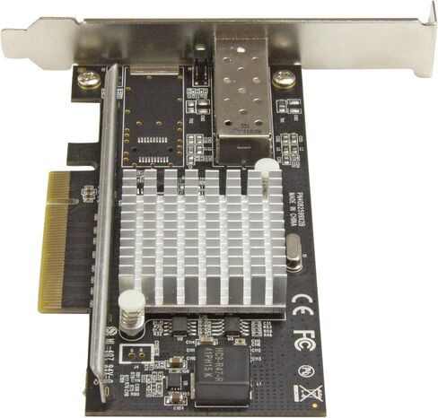 بطاقة شبكة StarTech.com 10G - 1x 10G Open SFP + موصل ألياف LC متعدد الأوضاع - شريحة Intel 82599 - بطاقة Gigabit Ethernet (PEX10000SRI)، أسود in Saudi Arabia