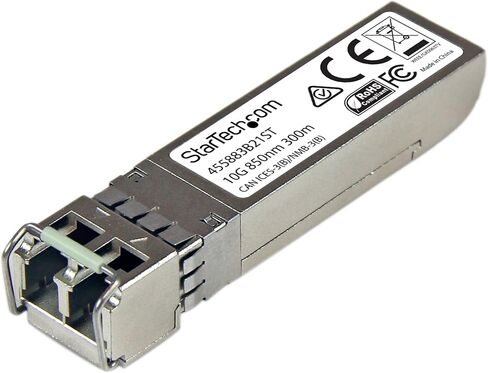 بطاقة شبكة StarTech.com 10G - 1x 10G Open SFP + موصل ألياف LC متعدد الأوضاع - شريحة Intel 82599 - بطاقة Gigabit Ethernet (PEX10000SRI)، أسود in Saudi Arabia