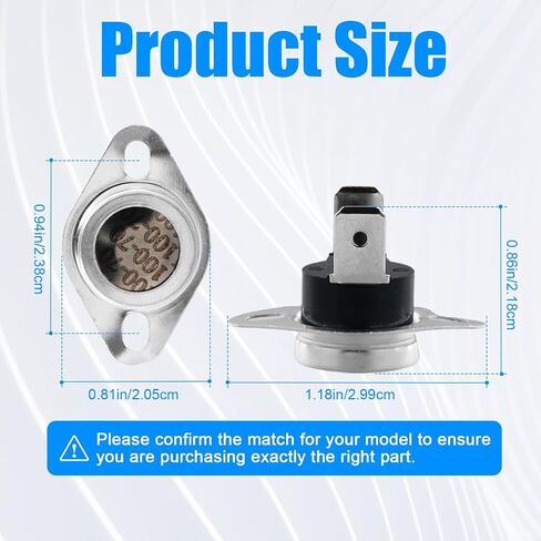 2pcs Limit Switch L350 Replacement, OEM 47-22861-01 Roll Out Furnace Limit Switch Compatible with Rheem L350 SRL350 350F Manual Reset Universal Oven Thermostat Parts in Saudi Arabia
