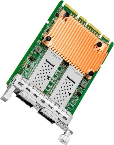 100Gb Network Card with Intel E810-CAM2 Chip,Dual-QSFP28 Ports PCI Express Ethernet Nic Adapter Support Windows Server/Linux/VMware,Compare to Intel E810-CQDA2 in Saudi Arabia