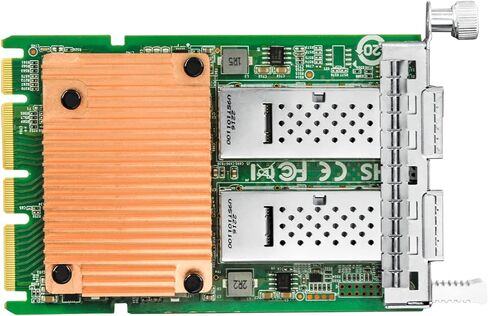 100Gb Network Card with Intel E810-CAM2 Chip,Dual-QSFP28 Ports PCI Express Ethernet Nic Adapter Support Windows Server/Linux/VMware,Compare to Intel E810-CQDA2 in Saudi Arabia