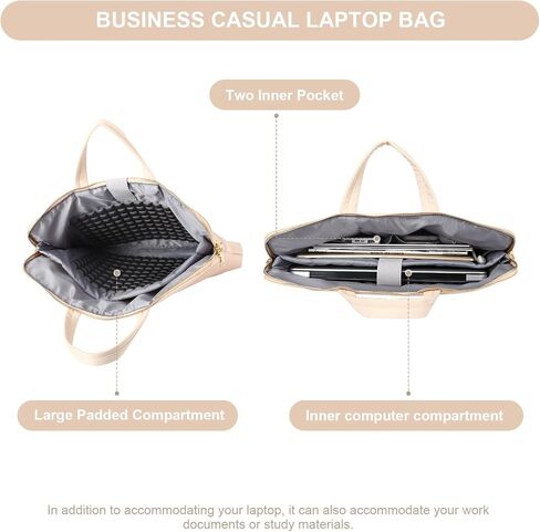 Laptop Bag for women men,laptop Case Computer Shoulder Bag Briefcase PU Leather,Carrying Case Business Casual or School in Saudi Arabia
