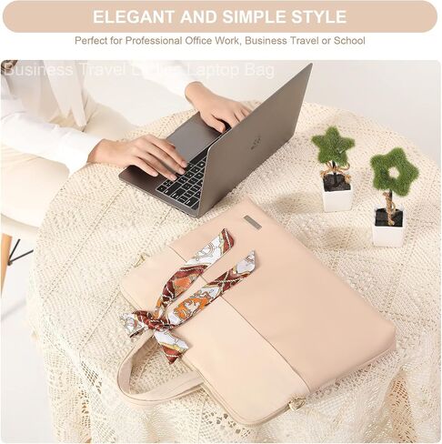 Laptop Bag for women men,laptop Case Computer Shoulder Bag Briefcase PU Leather,Carrying Case Business Casual or School in Saudi Arabia