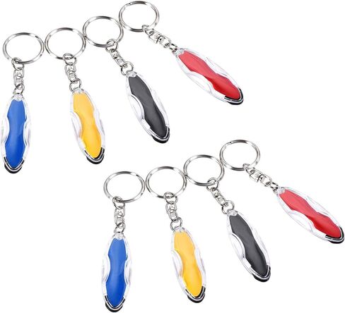 سلسلة مفاتيح لتفريغ الكهرباء الساكنة من uxcell، حلقة مفاتيح موصلة للتفريغ ESD من الراتنج الساكن، (4 ألوان، 8 قطع) in Kuwait