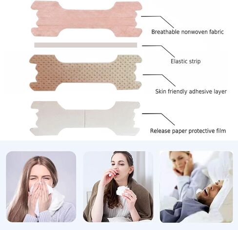300 Pcs Nasal Strips for Reduce Snoring,Anti Snoring for Breathing 55mm*16mm in Saudi Arabia