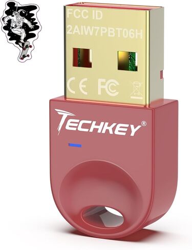 محول بلوتوث USB 5.3 لأجهزة الكمبيوتر المكتبية، قم بتوصيل وتشغيل جهاز استقبال وجهاز إرسال بلوتوث صغير V16 EDR Dongle لأجهزة الكمبيوتر المحمول بلوتوث Windows 11/10/8.1-Wintergreen Dream in Saudi Arabia