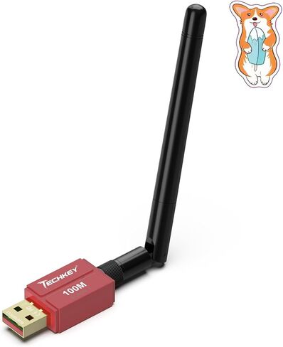 محول بلوتوث طويل المدى لأجهزة الكمبيوتر المكتبية، Techkey 5.3+EDR V11 USB محول بلوتوث، فئة 1 لاسلكية بلوتوث دونجل استقبال بلوتوث يدعم Windows11/10/8.1-أرجواني عميق in Saudi Arabia