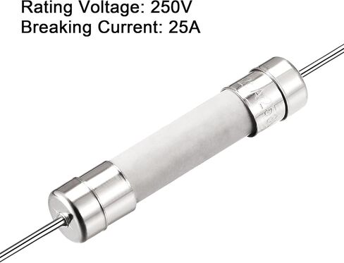 uxcell Fast Blow Fuse Lead Wire Ceramic Fuses 6mm x 32mm 250V F10A 5Pcs in Saudi Arabia
