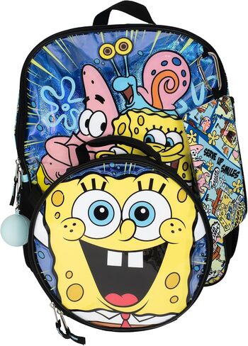 ابتكارات AI ACCESSORY INNOVATIONS مجموعة حقيبة ظهر Hello Kitty My Melody مكونة من 5 قطع، حقيبة مدرسية Kawaii Flip Sequin Anime للفتيات مع جيب أمامي بسحاب، وردي in Kuwait