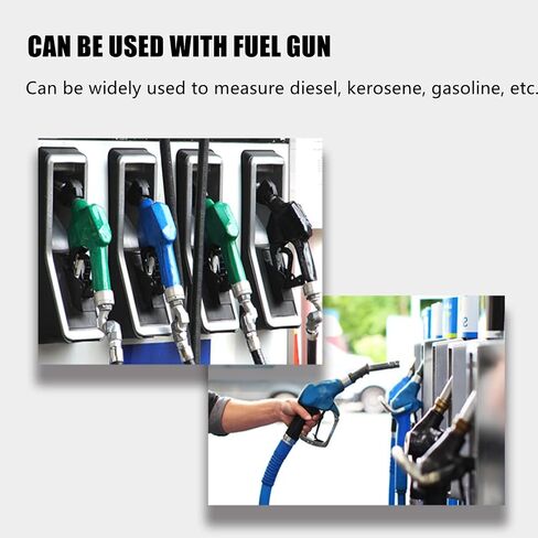 Fuel Flowmeter Turbine Flowmeter Gasoline Kerosene Fuel Flow Meter 25-150L / Min with Digital LCD Display 1-Inch FNPT Inlet/Outlet(Blue) in Saudi Arabia