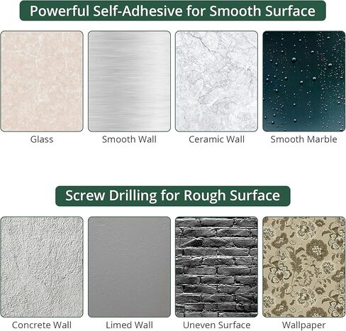 حامل ممسحة ومكنسة JiGiU، مجموعة منظم مكنسة 1+3 ممسحة 16 بوصة شماعة ممسحة تركيب (3 أوضاع 4 خطافات) و3 قطع خطافات ممسحة مثبتة على الحائط ذاتية اللصق من الفولاذ المقاوم للصدأ للحديقة، المرآب in Kuwait