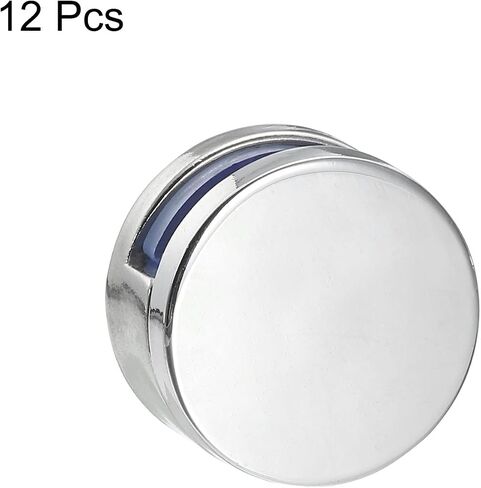 Mirror Clip, 6Pcs Mirror Floating Glass Clips for 5-8mm Thick, Bathroom Mirror Clips for Frameless Mirror, Mirrors Bracket Holder Walls Fixed Fitting (27mm Silver) in Saudi Arabia