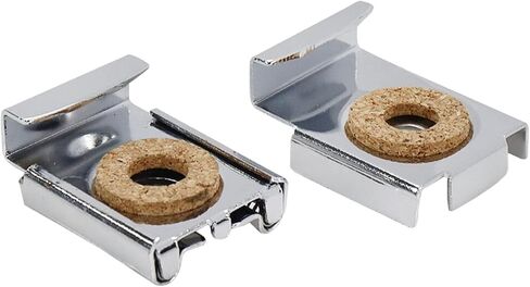 مجموعة واحدة من مشابك المرآة المحملة بزنبرك، مشابك معدنية بسيطة مثبتة على الحائط ومرآة in Kuwait