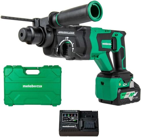 Metabo HPT 36V MultiVolt™ Cordless Rotary Hammer Kit | SDS PLUS | 1-1/8-Inch | D-Handle | Includes 36V - 4.0Ah MultiVolt™ Battery | Reactive Force Control | DH3628DD in Saudi Arabia