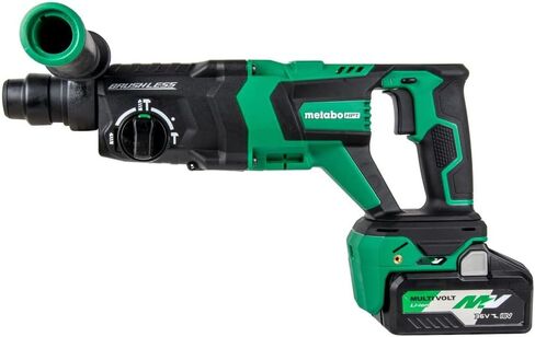 Metabo HPT 36V MultiVolt™ Cordless Rotary Hammer Kit | SDS PLUS | 1-1/8-Inch | D-Handle | Includes 36V - 4.0Ah MultiVolt™ Battery | Reactive Force Control | DH3628DD in Saudi Arabia