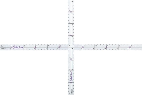 The Quilted Bear Quilter's Quarter - Transparent Acrylic Non Slip Quarter Inch Quilting, Patchwork & Sewing Ruler with ¼", ½", and 1" Markings (8 inches) in Saudi Arabia