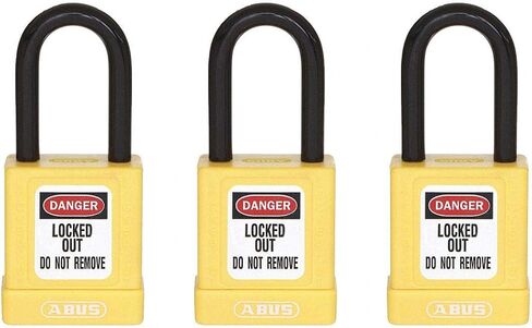 Zing Green Products 7062 RecycLock Safety Padlock Keyed Alike, 1.5 Inch Shackle, 1.75 Inch Body, Red, 3 Pack in Saudi Arabia