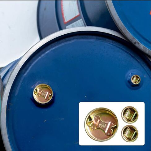 YTK 2 "و 3/4" سدادة فولاذية مع حشية، غطاء سدادة إغلاق الطبل مع مطلي مطلي لبرميل 55 جالون، 12 مجموعة in Kuwait