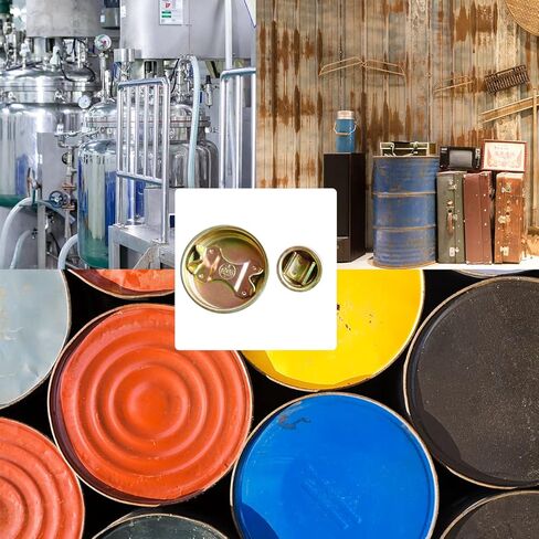 YTK 2 "و 3/4" سدادة فولاذية مع حشية، غطاء سدادة إغلاق الطبل مع مطلي مطلي لبرميل 55 جالون، 12 مجموعة in Kuwait