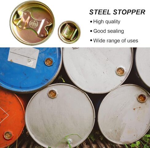 YTK 2 "و 3/4" سدادة فولاذية مع حشية، غطاء سدادة إغلاق الطبل مع مطلي مطلي لبرميل 55 جالون، 12 مجموعة in Kuwait