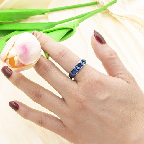Fidget Rings for Women Men Anxiety: Titanium Stainless Steel Spinner Gear Ring Thumb Ring Mens womens Wedding Band Ring Silver Blue Black Tone Size 6 7 8 9 10 in Saudi Arabia