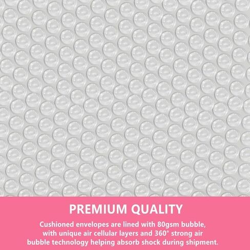 Small Bubble Mailers 3.5X5.9 Inch 12 Pack Poly Padded Envelopes Thicken Business Mailing Packages Opaque Self Seal Boutique Shipping Bags Mailer (Pink) in Saudi Arabia