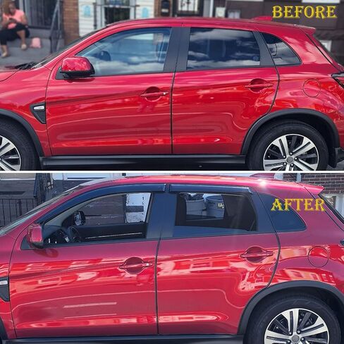 194999 مقاوم لأشعة الشمس ومقاوم للماء في عاكس الرياح للنافذة الجانبية للقناة، 4 قطع مجموعة واقيات المطر البديلة، واقي النافذة مناسب لسيارة Toyota Camry 2018-2023 in Kuwait