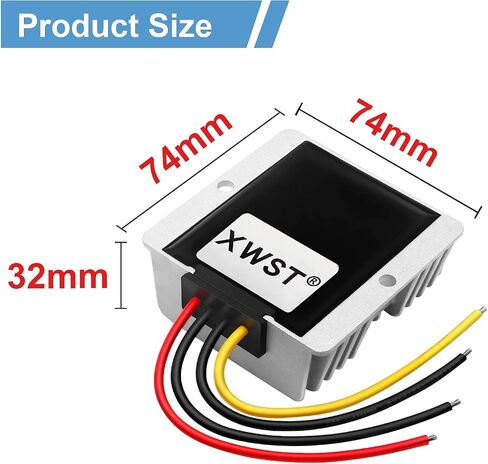 DC 12V 24V Step Down to 5V 30A 150W Converter Voltage Reducer, 5Volt Regulator Waterproof DC/DC Buck Transformer Power Supply in Saudi Arabia