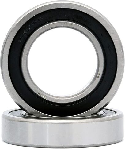 FKG R20-2RS 1-1/4"x2-1/4"x1/2" Deep Groove Ball Bearing Double Rubber Seal Bearings Pre-Lubricated, Set of 2 in Kuwait