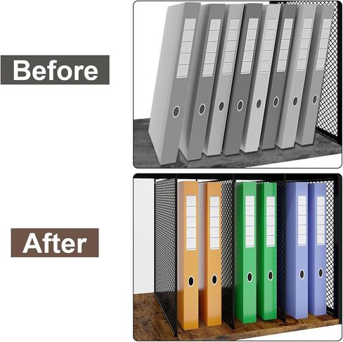 PUNCIA Mobile Wood Lateral File Cabinets with Metal Upright Sorter Organizer, Rolling Modern Printer Stand Cabinet with Wheels, Open Storage Shelves for Home Office in Saudi Arabia