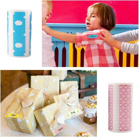 Self-Adhesive Printable Sticker Labels 4 Rolls Direct Thermal Labels for PeriPage A6 Pocket Thermal Printer, PeriPage P1/P2 Mini Printer (57mm x 30mm) in Kuwait