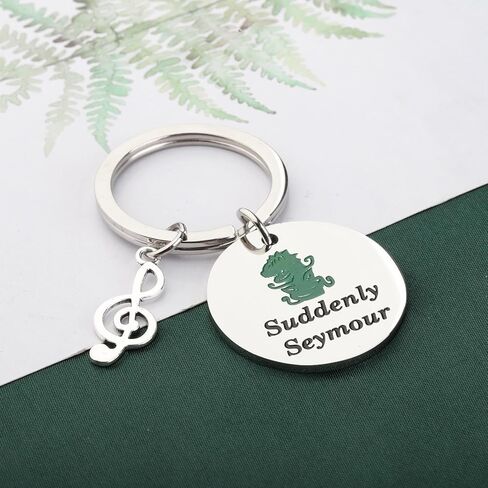 KEYCHIN Little Shop Audrey II Plant Keychain Horror Shop Musical Gifts Suddenly Seymour Jewelry Broadway Musical Gifts in Saudi Arabia