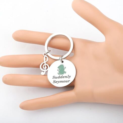KEYCHIN Little Shop Audrey II Plant Keychain Horror Shop Musical Gifts Suddenly Seymour Jewelry Broadway Musical Gifts in Saudi Arabia