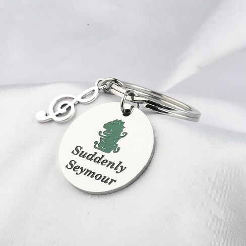 KEYCHIN Little Shop Audrey II Plant Keychain Horror Shop Musical Gifts Suddenly Seymour Jewelry Broadway Musical Gifts in Saudi Arabia
