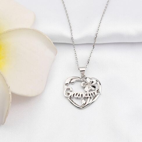 Grandma Necklace With Message Card Generation Gift I Know You're Loved Me Since I was Born But I've Loved You My Whole Life in Saudi Arabia