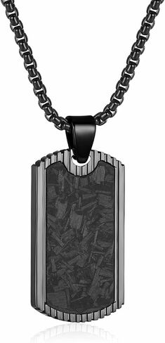 Men Necklace, Stainless Steel Dog Tags Pendant Necklace for Men Boys with Box Chain 22 Inches in Saudi Arabia