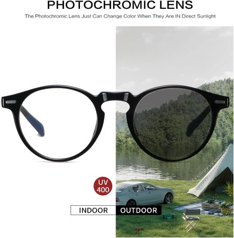 Photochromic Blue Light Blocking Glasses Color Change Sunglasses for Men and Women Day Night Multi-use Eyewear in Saudi Arabia