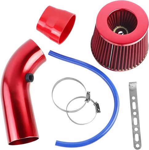 FLYPIG Universal 3" Cold Air Intake Filter Induction Pipe Power Flow Hose System Kit in Saudi Arabia