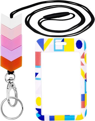 BIHRTC حاملي شارة الهوية من السيليكون مع قلادة مطرزة بحبل عمودي حاملي بطاقات الهوية للنساء الممرضات المعلم مكتب المدرسة in Kuwait