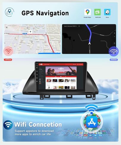 8 Core 6G+128G Car Radio for Honda Odyssey 2005 2006 2007 2008 2009 2010, Wireless Apple Carplay Android Auto Car Stereo, 10.1" IPS Touchscreen with WiFi, GPS, Bluetooth,FM/RDS, 32EQ DSP, Rear Camera in Saudi Arabia