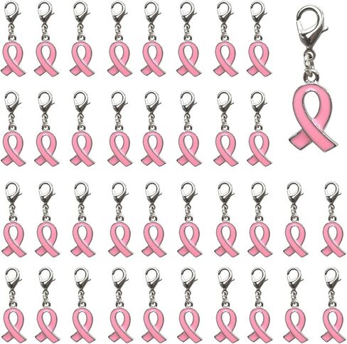 50 قطعة من قلادة الشريط الوردي للتوعية بسرطان الثدي لدعم سرطان الثدي في صناعة المجوهرات in Kuwait