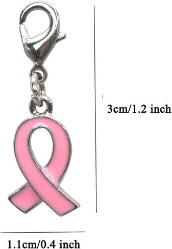 50 قطعة من قلادة الشريط الوردي للتوعية بسرطان الثدي لدعم سرطان الثدي في صناعة المجوهرات in Kuwait