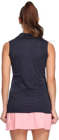 LastFor1 Women's Polo Sleeveless Shirts UPF 50+ Quick Dry Golf Tennis Athletic Tank Tops Outdoor Sports in Saudi Arabia