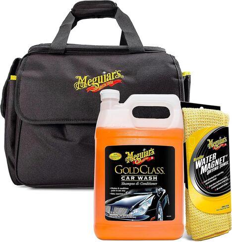 Meguiar’s Detailing Bag - Premium Car Detailing Bag and Detailing Supply Organizer - Portable Detailing Bag for All Your Favorite Detailing Supplies, 1 Black Detailing Bag in Saudi Arabia