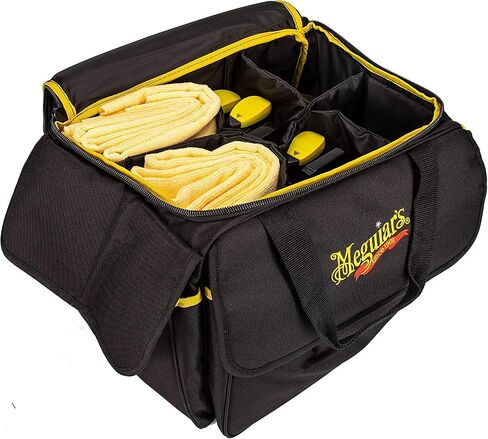Meguiar’s Detailing Bag - Premium Car Detailing Bag and Detailing Supply Organizer - Portable Detailing Bag for All Your Favorite Detailing Supplies, 1 Black Detailing Bag in Saudi Arabia