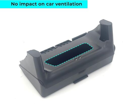 Tesla Sunglass Holder for Tesla Model 3 and Model Y with Extra Under Screen Storage - Hidden Tesla Center Console Organizer - Tesla Model Y Accessories - Tesla Model 3 Accessories in Saudi Arabia