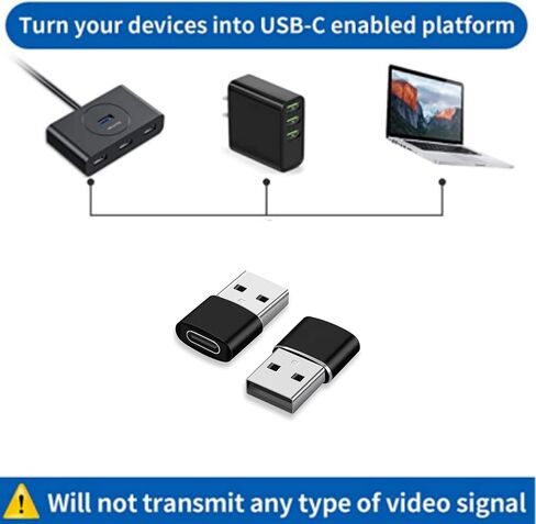 محول USB C أنثى إلى USB ذكر (4 حزم) محول كابل USB C أنثى إلى USB ذكر متوافق مع السفر الذي يجب اقتناؤه، محول USB C إلى USB من الألومنيوم، كابل شاحن من النوع C، محول طاقة متوافق in Saudi Arabia